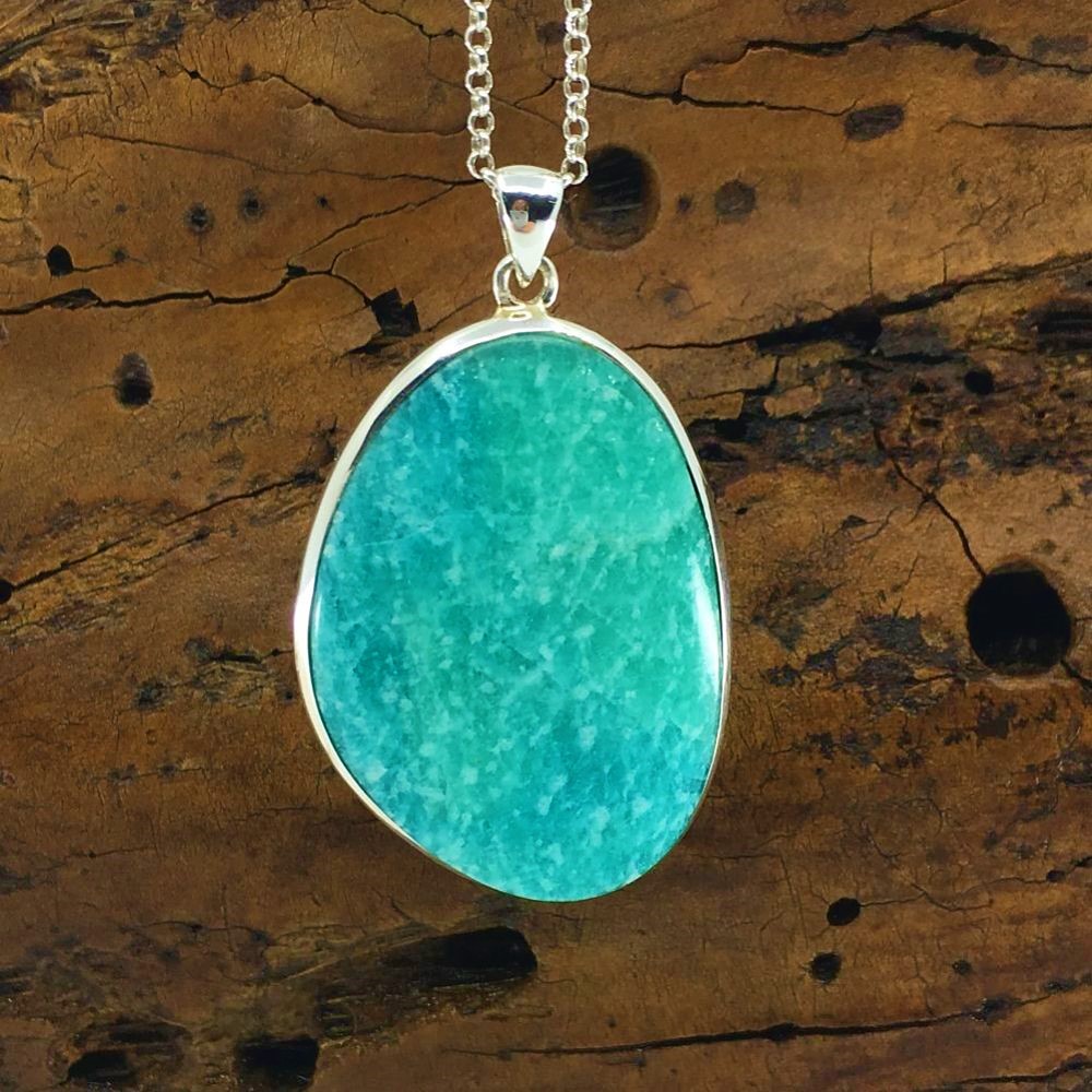 Amazonite Pendant - High quality handcrafted Crystal Jewellery ...