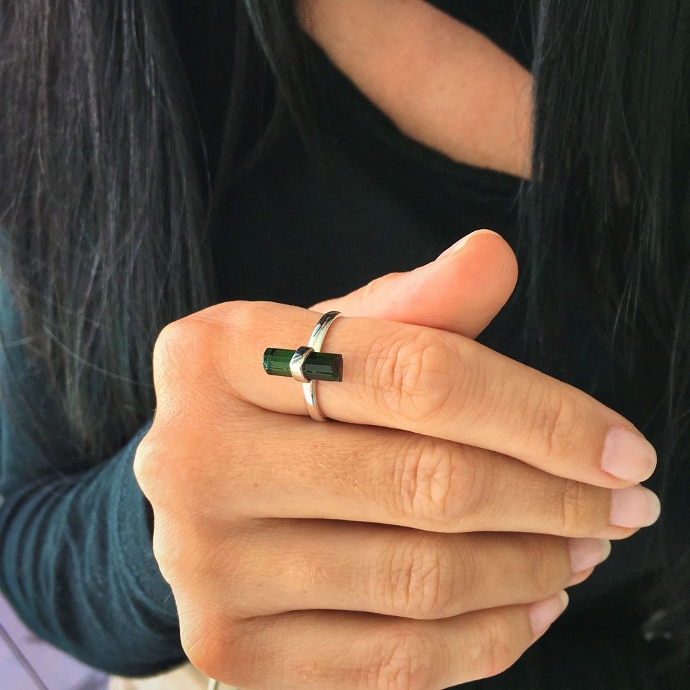 Tourmaline Green Ring