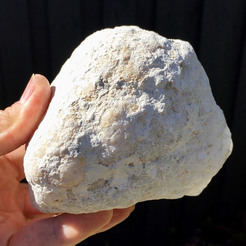 Calcite Clear Quartz Mini Geode's