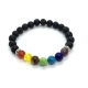 Chakra Lava Bead Bracelet