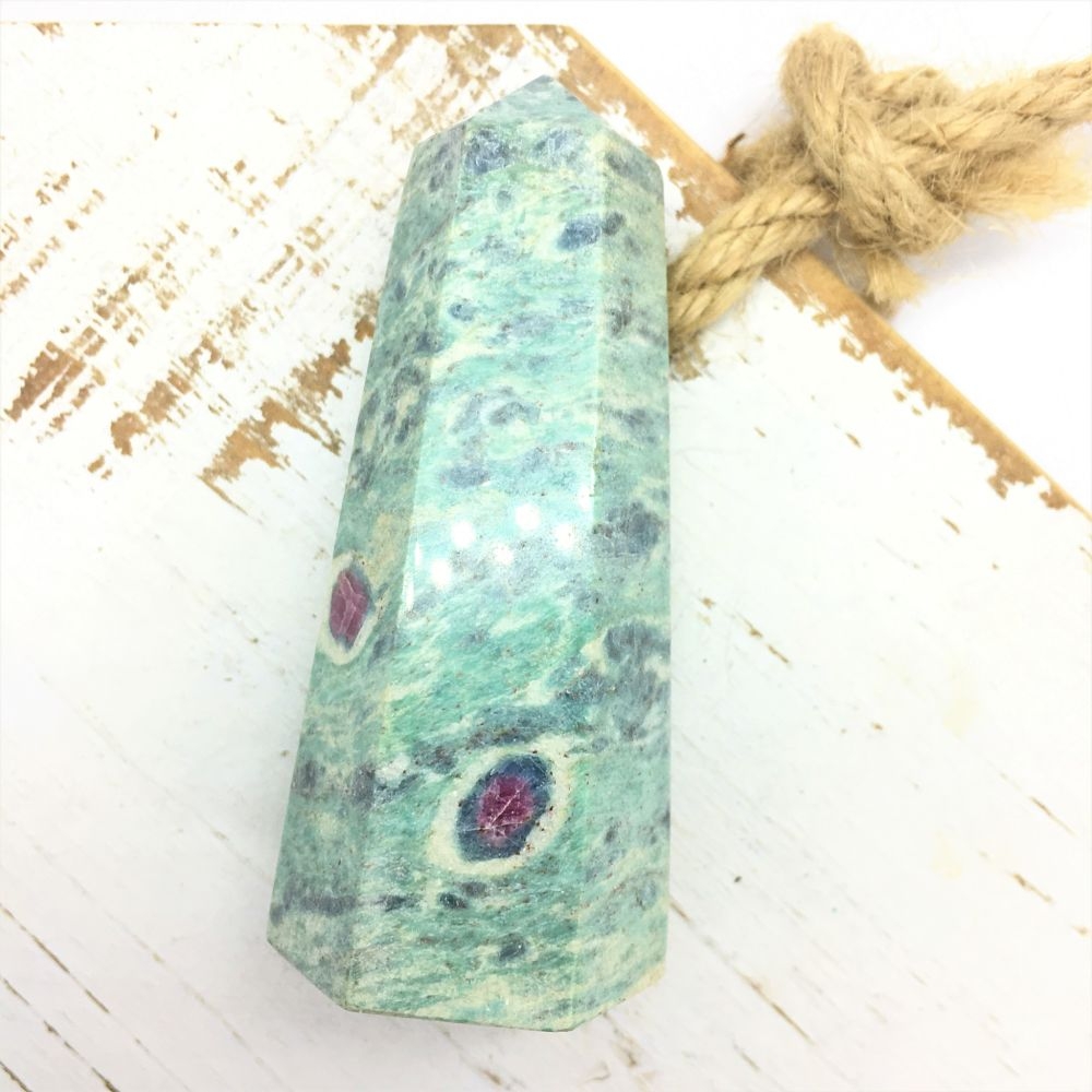 Ruby Fuchsite Polished Point