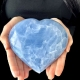 Blue Calcite Heart