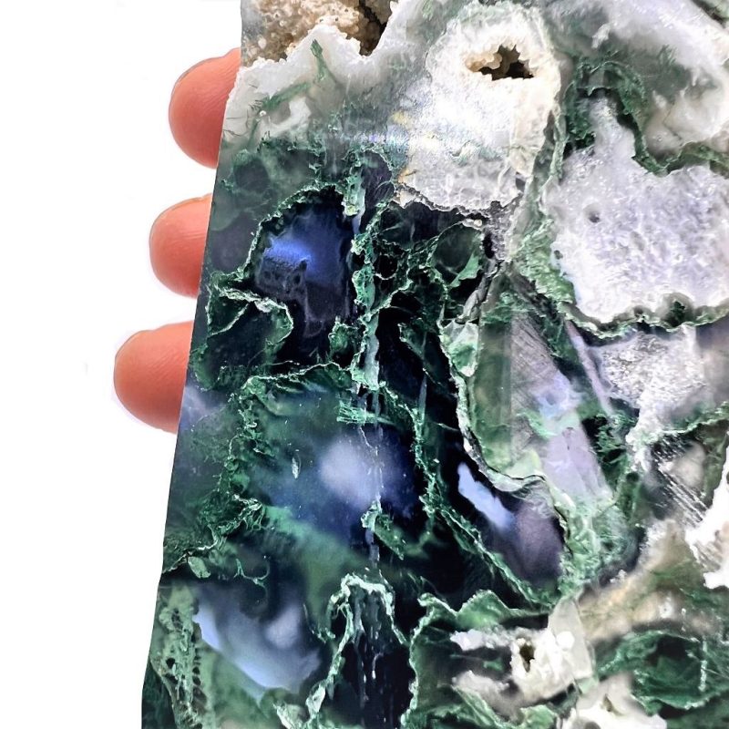 Moss Agate Tower Close up