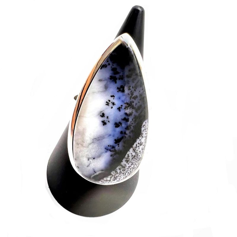 Merlinite'Dendritic Opal' Ring