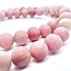 Rhodonite Matt Beaded Bracelets