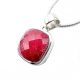 Ruby Faceted Pendant