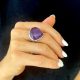 Amethyst Teardrop Ring