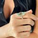 Green Amethyst Ring