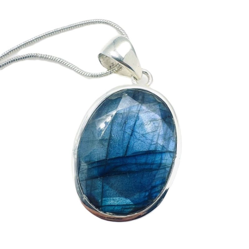 Labradorite Faceted Pendant