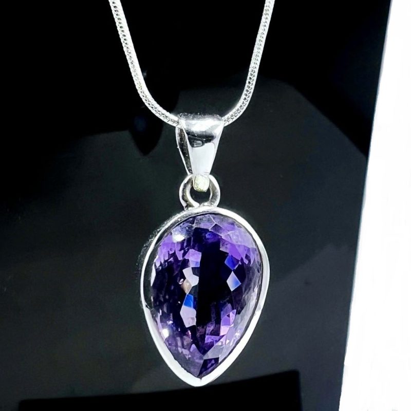 Amethyst Teardrop Pendant