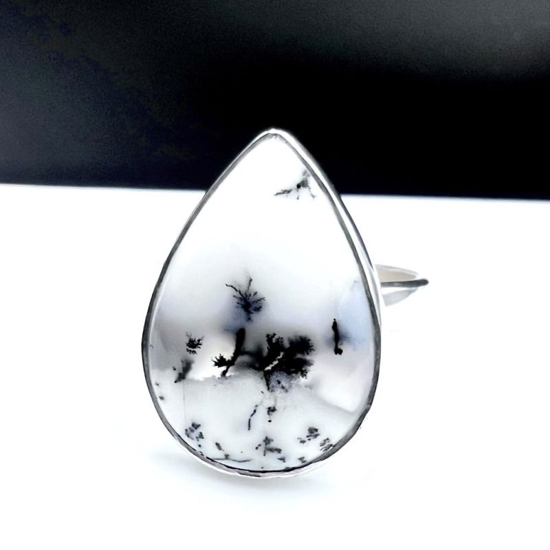 Merlinite Teardrop Ring
