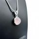 Rose Quartz Silver Pendant