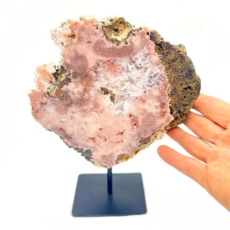 Pink Amethyst on a Stand