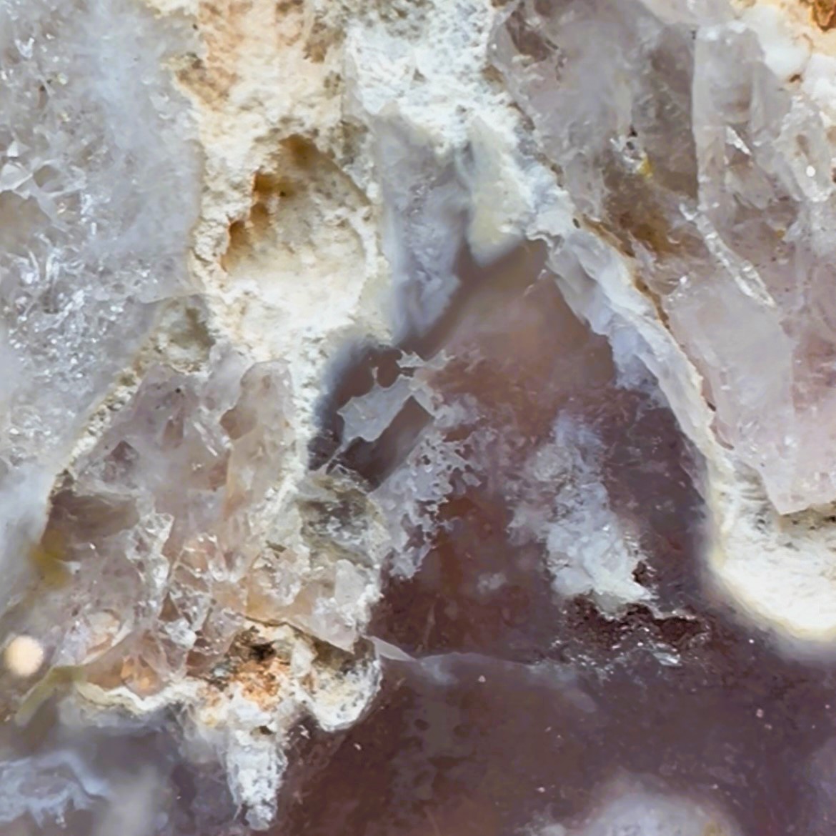 Pink Amethyst close up
